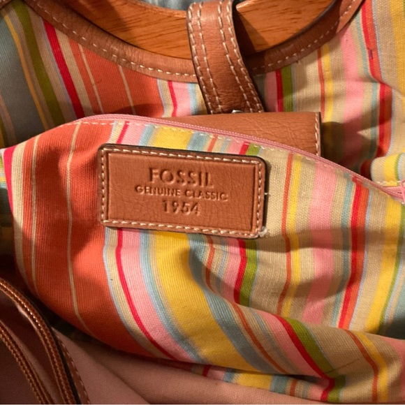 ** VINTAGE FOSSIL Rattan Satchel Bag - Picture 2 of 10